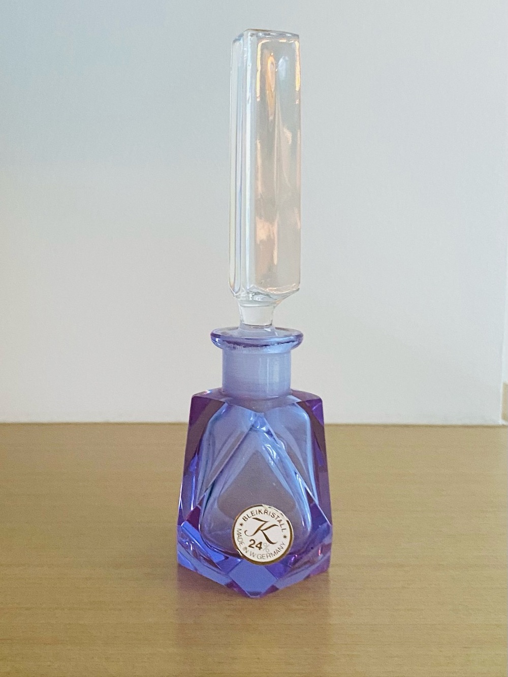 Vintage Bleikristall 24% LeadCrystal Perfume Bottle